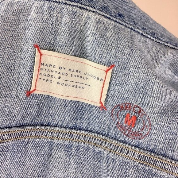 𝅺MARC JACOBS DENIM DISTRESSED JACKET (Marc by) - Picture 14 of 14